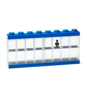 Modrá zberateľská skrinka na 16 minifigúrok LEGO® vyobraziť