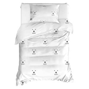 Obliečky na jednolôžko z ranforce bavlny Mijolnir Eles White, 140 × 200 cm vyobraziť