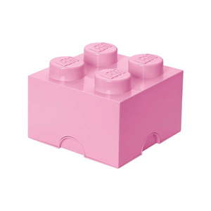 Svetloružový úložný box štvorec LEGO® vyobraziť