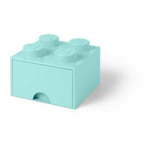 Svetlomodrý úložný box štvorec LEGO® vyobraziť