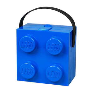 Modrý úložný box s rukoväťou LEGO® vyobraziť