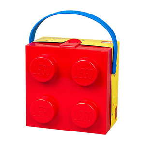 Červený úložný box s rukoväťou LEGO® vyobraziť