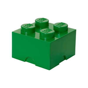 Zelený úložný box štvorec LEGO® vyobraziť