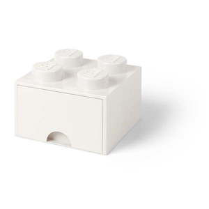 Biely úložný box štvorec LEGO® vyobraziť