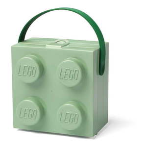 Svetlozelený úložný box s rukoväťou LEGO® vyobraziť
