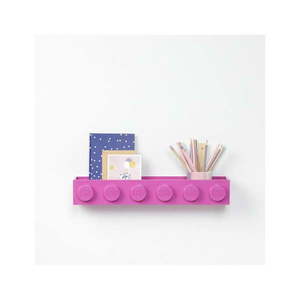 Detská ružová nástenná polička LEGO® Sleek vyobraziť
