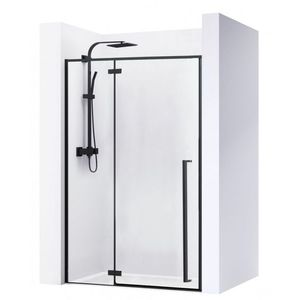 REA - Otváracie sprchové dvere Fargo 110 čierna matná REA-K6325 vyobraziť