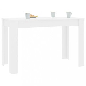 Jedálenský stôl 120x60 cm Dekorhome Biela lesk vyobraziť