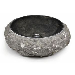 Umývadlo z kameňa DIVERO - čierny mramor vyobraziť