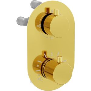 MEXEN - Kai termostatická batérie sprcha / vaňa 3 výstupy, zlatá 77602-50 vyobraziť