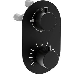 MEXEN - Kai termostatická batérie sprcha / vaňa 3 výstupy, čierna 77602-70 vyobraziť