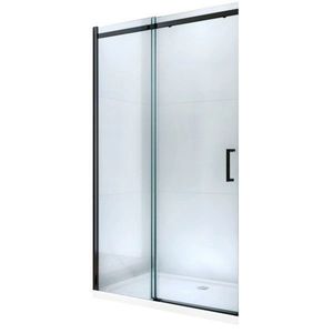 MEXEN - Omega posuvné sprchové dvere 120, transparent, čierna so sadou pre niku 825-120-000-70-00 vyobraziť