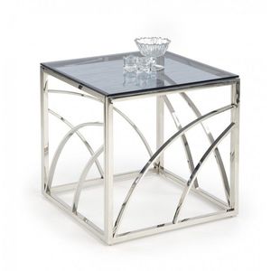 Odkládací stolek Unispace 2 sklo/stříbrný vyobraziť