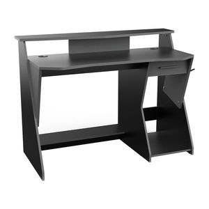 PC stôl SKIN sivý/čierny vyobraziť