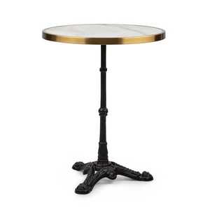 Blumfeldt Patras Lux, bistro stôl s trojnohým podstavcom, mramorový stôl, Ø: 57, 5 cm, výška: 72 cm vyobraziť