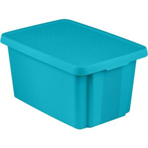 CURVER Úložný box s vekom 45L - modrý vyobraziť