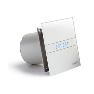HOPA - Axiálne ventilátory na stenu či do stropu E100 GTH, HYGRO, s časovačom, sklo biele CATA00900200 vyobraziť
