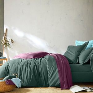 Jednofarebná posteľná bielizeň z bavlny khaki obliečka na vank. 63x63cm+lem vyobraziť