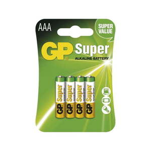 Súprava 4 alkalických baterií EMOS GP Super AAA vyobraziť
