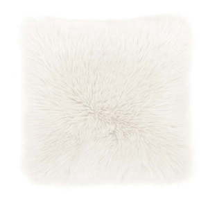 Biely vankúš Tiseco Home Studio Sheepskin, 45 × 45 cm vyobraziť