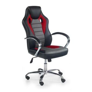 Kancelárska stolička Scrillo čierna/červená/sivá vyobraziť