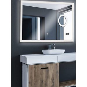 AQUAMARIN Kúpeľňové zrkadlo s LED osvetlením, 100 x 80 cm vyobraziť