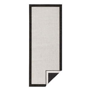 Čierno-krémový vonkajší koberec NORTHRUGS Panama, 80 x 250 cm vyobraziť