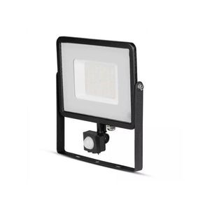 LED Solution Čierny LED reflektor 50W s pohybovým snímačom Premium Farba svetla: Teplá biela 469 vyobraziť