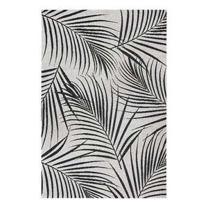 Čierno-sivý vonkajší koberec Ragami Flora, 160 x 230 cm vyobraziť