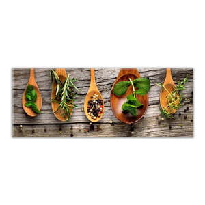 Obraz Styler Glasspik Kitchen Wooden Spoons, 30 × 80 cm vyobraziť