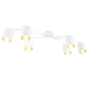 Moderné stropné svietidlo biele 6 svetiel - Lofty vyobraziť