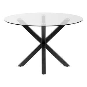 Guľatý jedálenský stôl so sklenenou doskou Kave Home, ø 119 cm vyobraziť