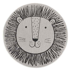 Krémovobiely detský koberec Ragami Lion, ø 120 cm vyobraziť