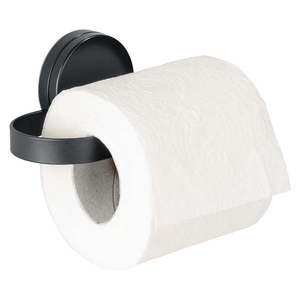 Čierny držiak na toaletný papier Wenko Static-Loc® Pavia vyobraziť
