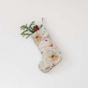 Vianočná ľanová závesná dekorácia Linen Tales Jingle Bells vyobraziť