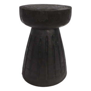 Čierna záhradná stolička z dreva paulownia WOOOD Borre vyobraziť