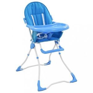 Detská jedálenská stolička Dekorhome Modrá vyobraziť