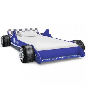 Detská posteľ pretekárske auto Dekorhome Modrá vyobraziť