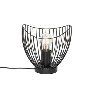 Moderná stolová lampa čierna 20 cm - Pua vyobraziť