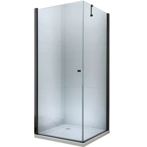 MEXEN/S - PRETORIA sprchovací kút 80x110 cm, transparent, čierna 852-080-110-70-00 vyobraziť