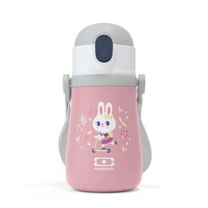 Ružová detská termoska Monbento Stram Bunny, 360 ml vyobraziť