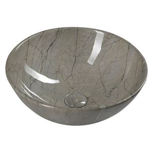 SAPHO - DALMA keramické umývadlo na dosku Ø 42 cm, grigio 113 vyobraziť