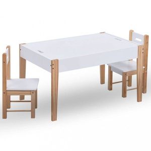Detský set s tabuľovým stolom MDF Dekorhome vyobraziť