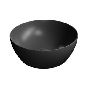 GSI - PURA keramické umývadlo na dosku, Ø 42cm, čierna mat 885126 vyobraziť