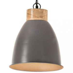 Závesná lampa sivá / mangovníkové drevo Dekorhome 23 cm vyobraziť