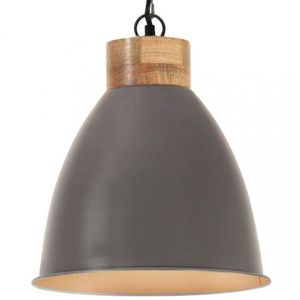 Závesná lampa sivá / mangovníkové drevo Dekorhome 35 cm vyobraziť