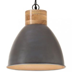 Závesná lampa sivá / mangovníkové drevo Dekorhome 46 cm vyobraziť