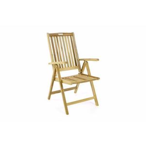 Divero 54742 Záhradná skladacia stolička drevená vyobraziť