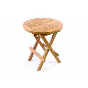Divero 35143 Detský odkladací sklápací stolík z teakového dreva vyobraziť