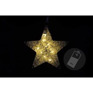Vianočná dekorácia - hviezda, 25 cm, 10 LED diód vyobraziť